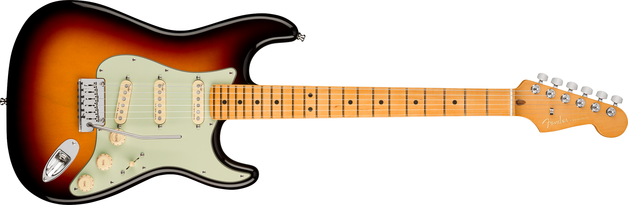 American Ultra Strat, Maple Neck, Ultraburst