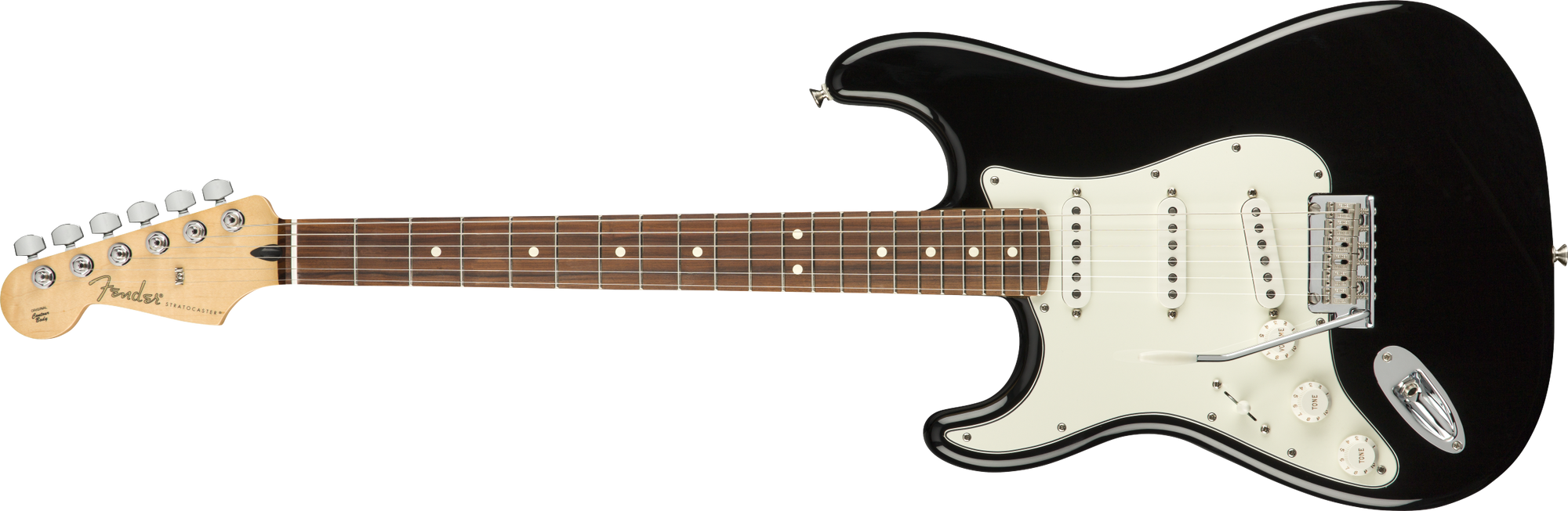 Player Stratocaster Left Handed, Pau Ferro Fingerboard, Black