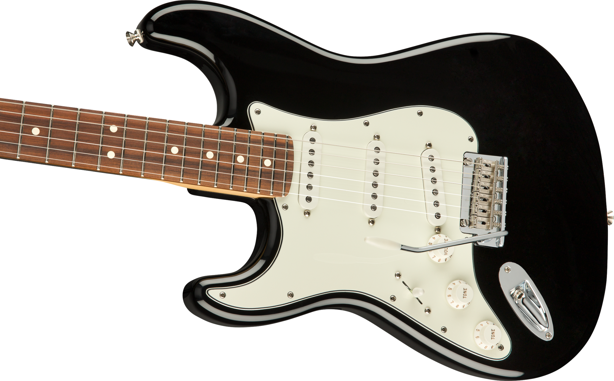 Player Stratocaster Left Handed, Pau Ferro Fingerboard, Black