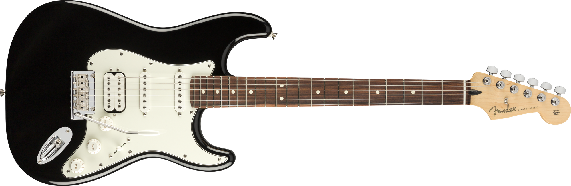 Player Stratocaster HSS, PF, Black