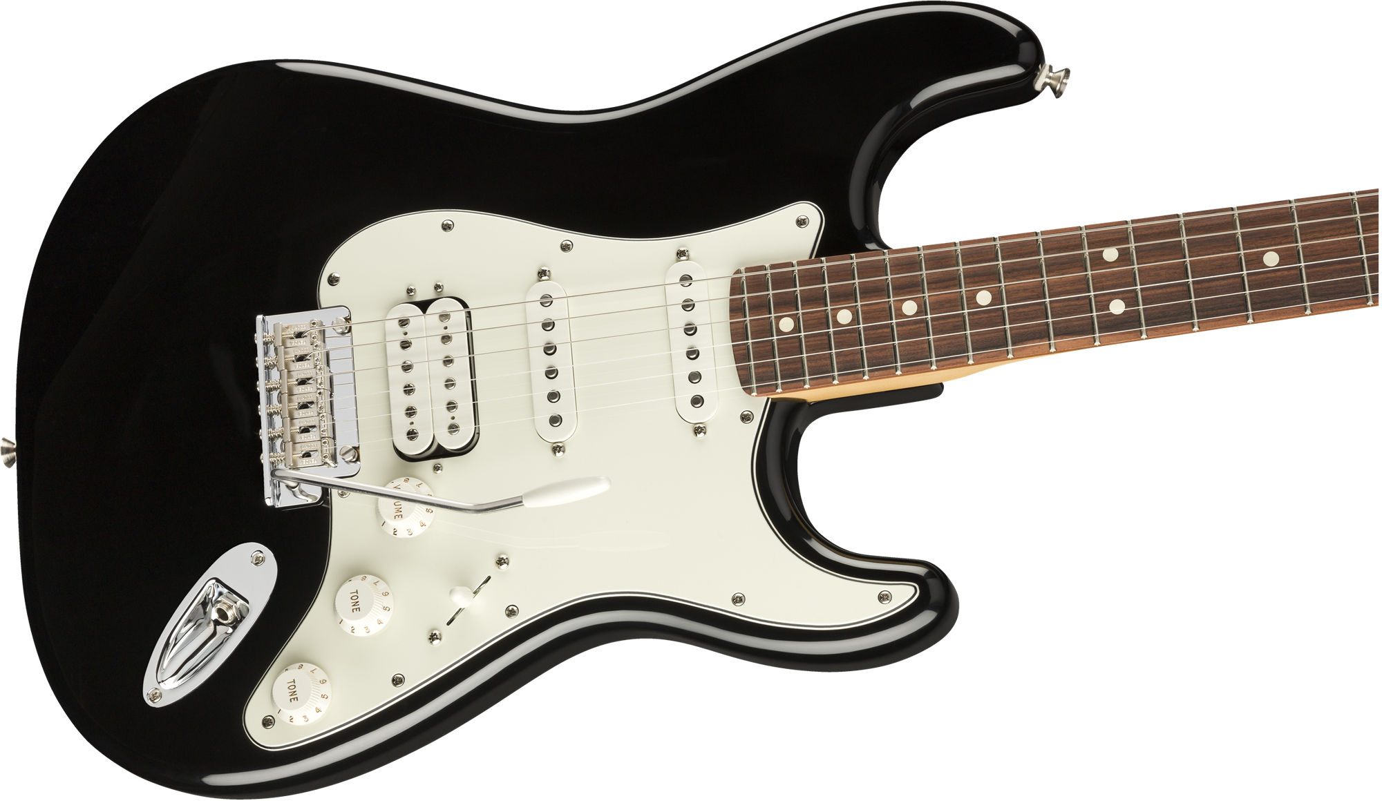 Player Stratocaster HSS, PF, Black