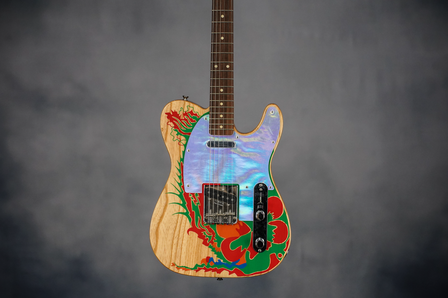 Jimmy Page Telecaster, Rosewood Fingerboard, Dragon Artwork/Natural