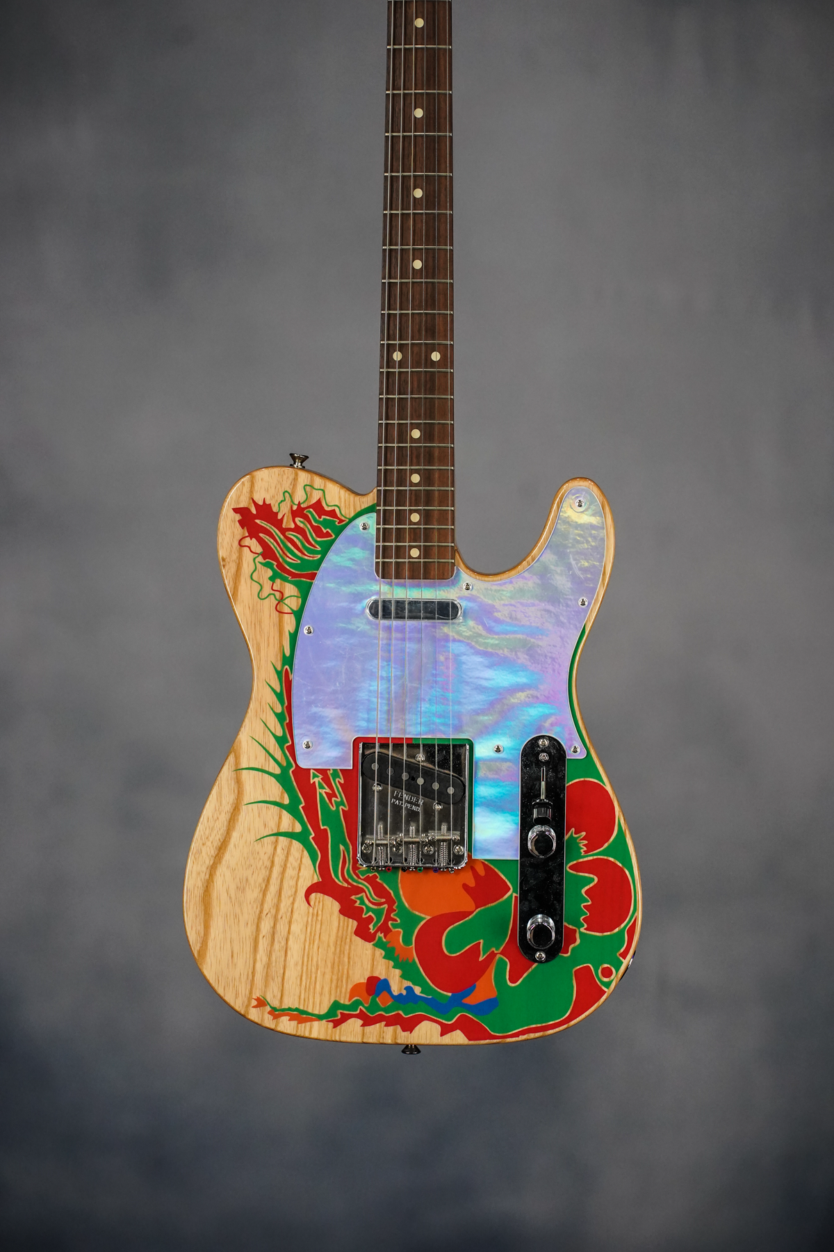 Jimmy Page Telecaster, Rosewood Fingerboard, Dragon Artwork/Natural