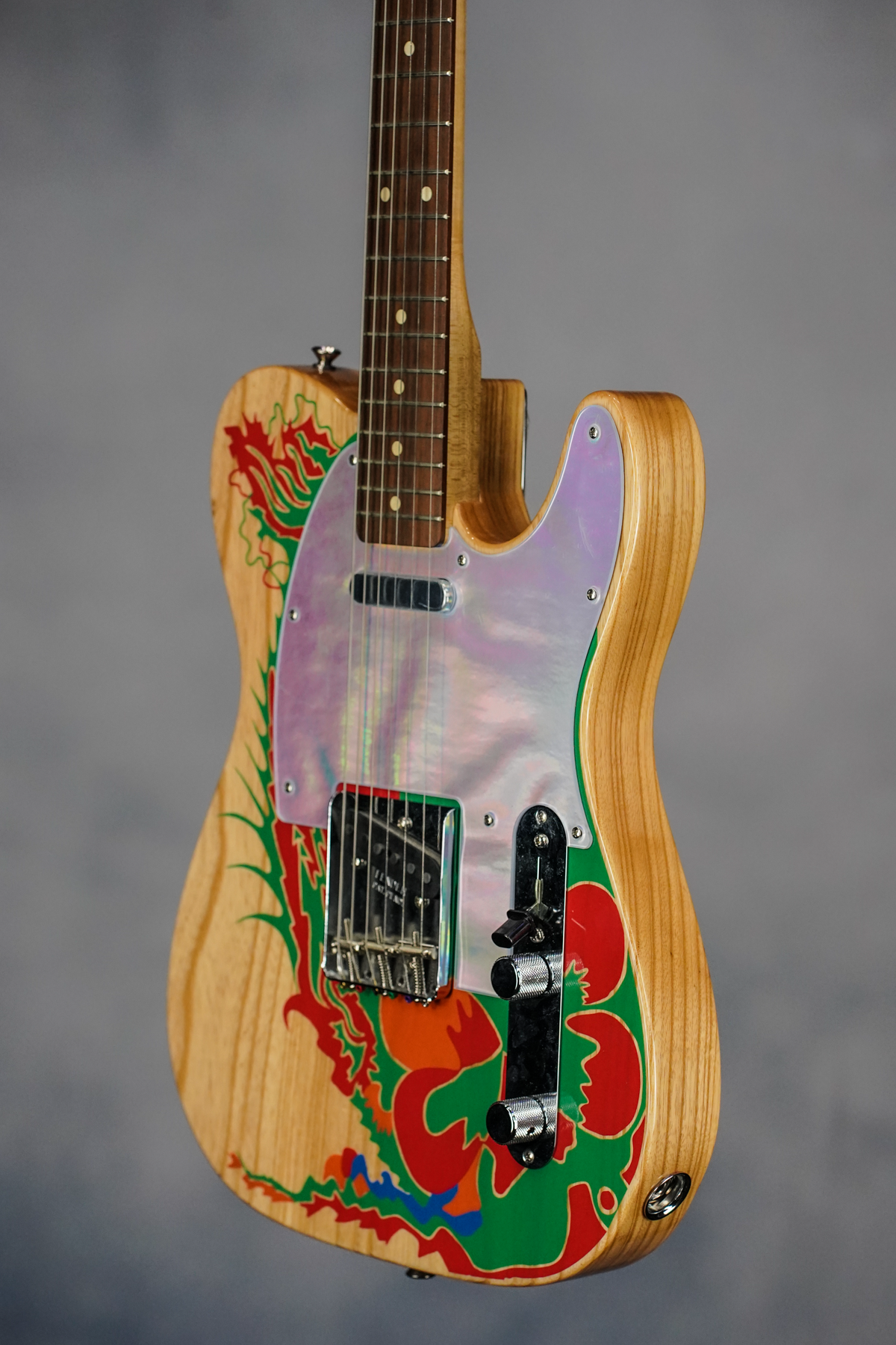 Jimmy Page Telecaster, Rosewood Fingerboard, Dragon Artwork/Natural