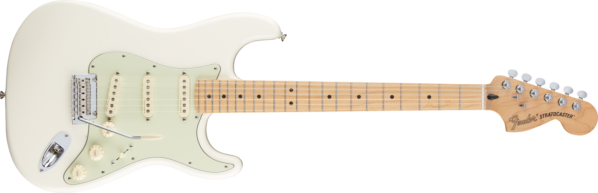 Deluxe Roadhouse Strat, Maple Fingerbd. Olympic White