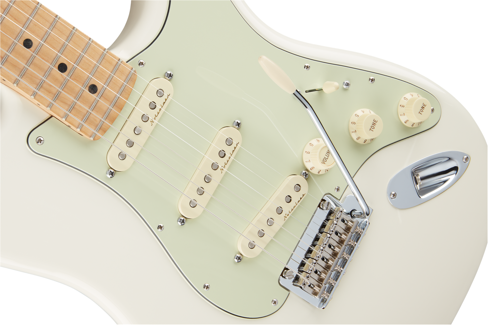 Deluxe Roadhouse Strat, Maple Fingerbd. Olympic White