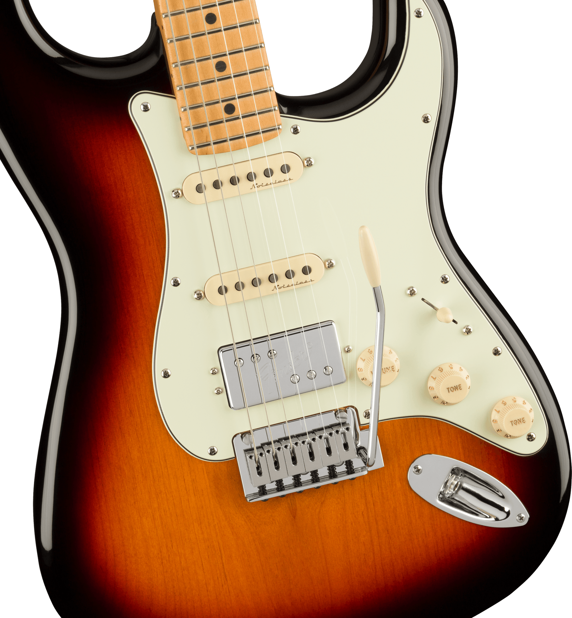 Player Plus Stratocaster HSS, Maple Fingerboard, 3-Color Sunburst