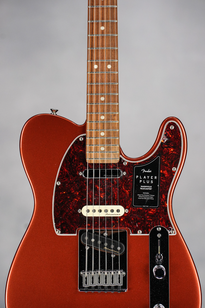 Player Plus Nashville Telecaster, Pau Ferro Fingerboard, Aged Candy Apple Red