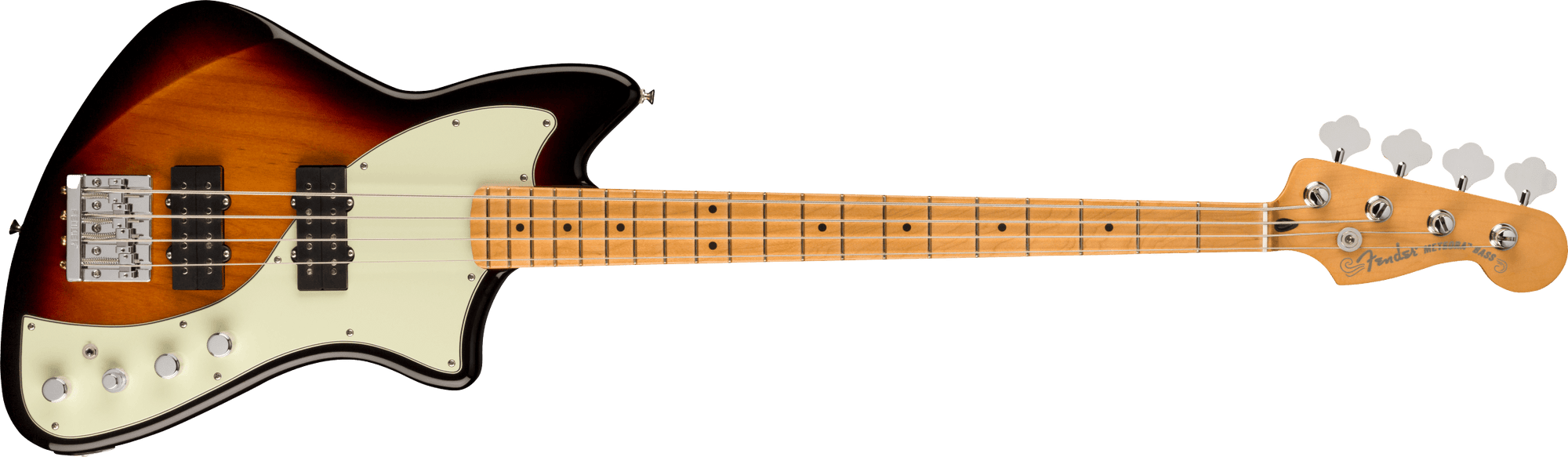 Player Plus Active Meteora Bass, Maple Fingerboard, 3-Color Sunburst