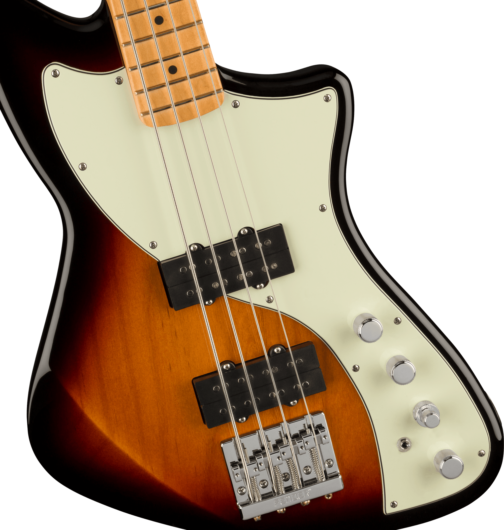 Player Plus Active Meteora Bass, Maple Fingerboard, 3-Color Sunburst