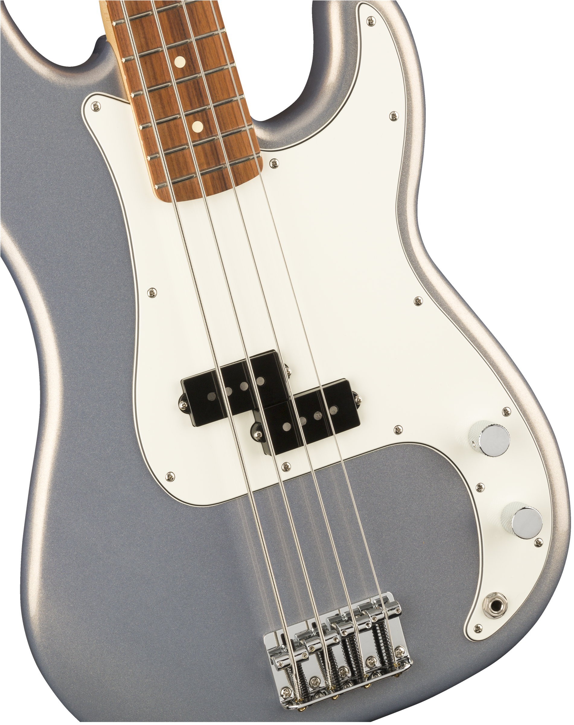 Player Precision Bass, Pau Ferro Fingerboard, Silver