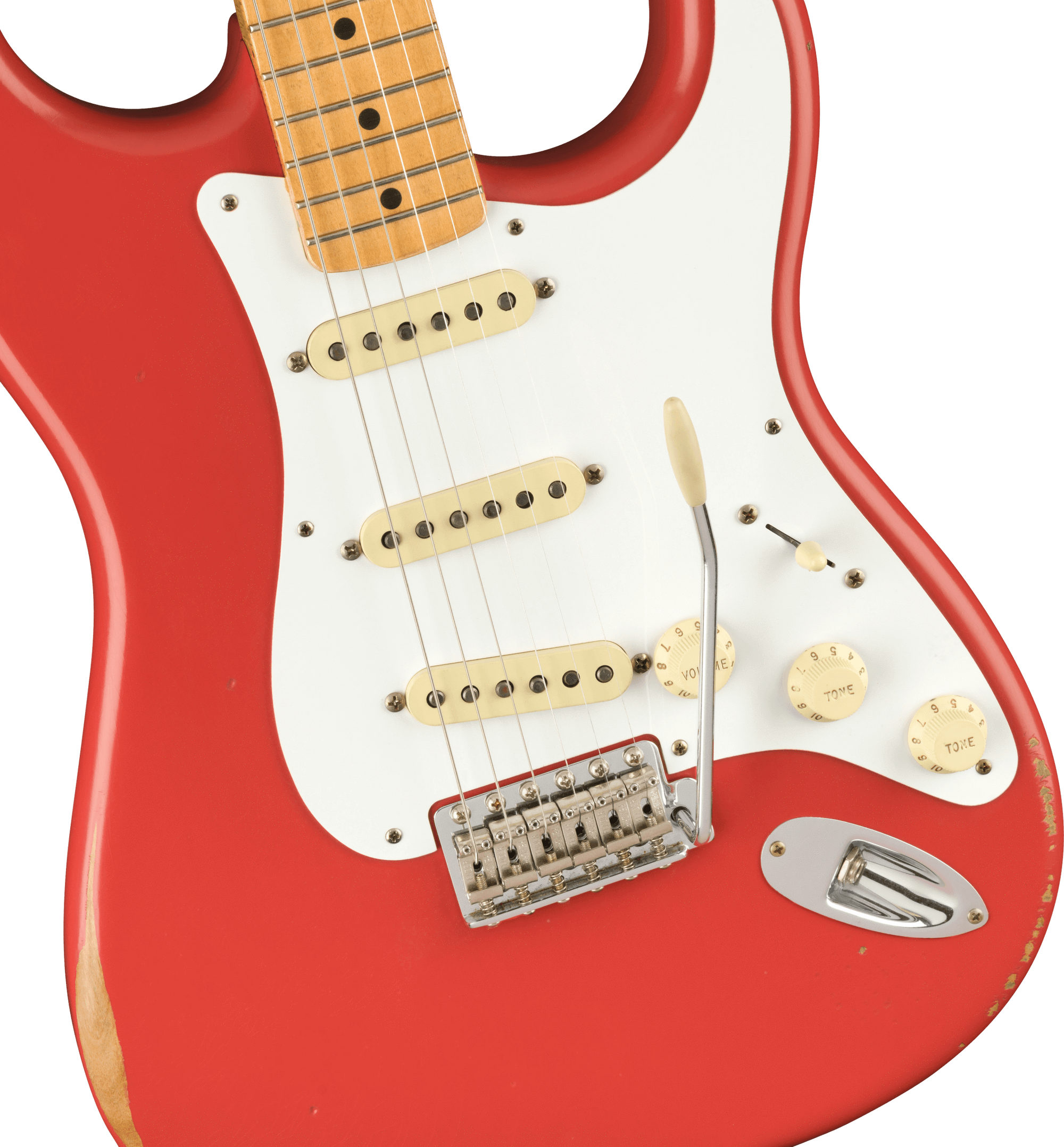 Vintera Road Worn 50s Stratocaster, Maple Fingerboard, Fiesta Red