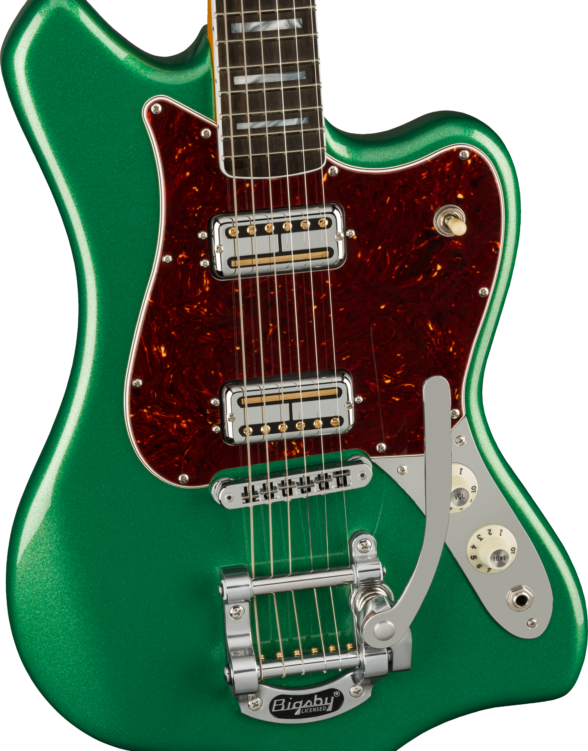 Parallel Universe II Maverick Dorado, Ebony Fingerboard, Mystic Pine Green