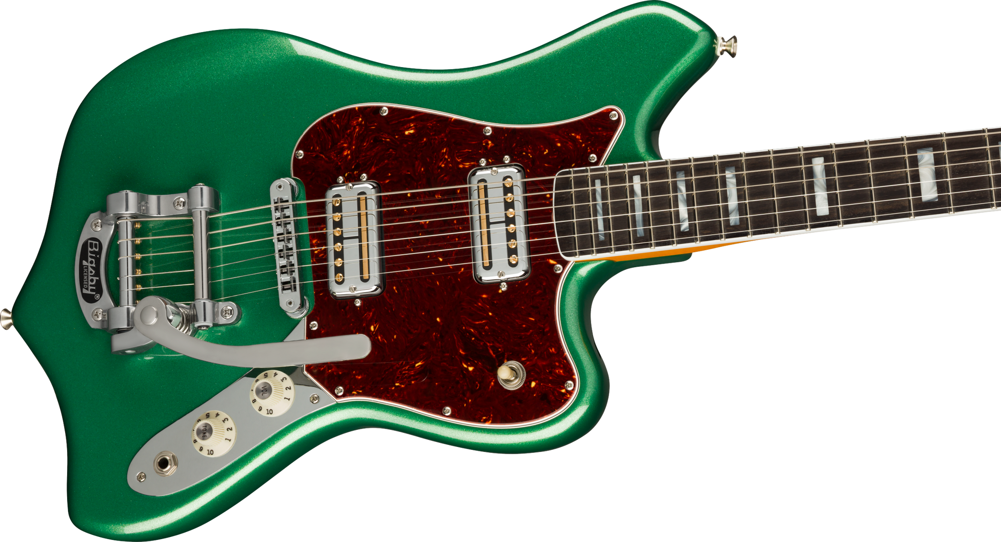 Parallel Universe II Maverick Dorado, Ebony Fingerboard, Mystic Pine Green