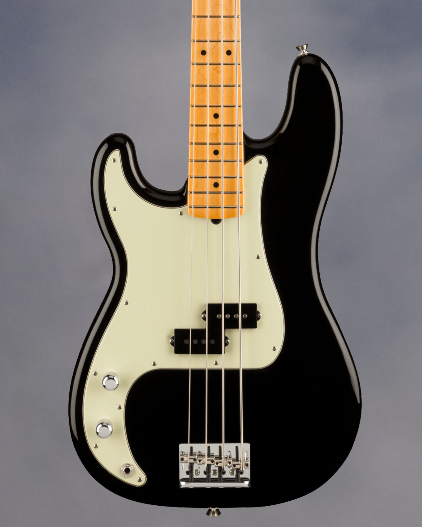 American Professional II Precision Bass, LH, Black, Maple FB