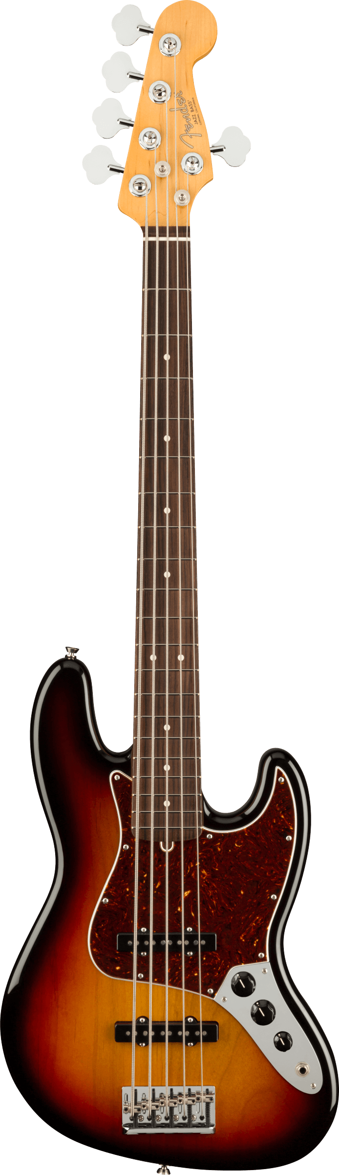 Am Pro II Jazz Bass V, 3-Color Sunburst, RW FB