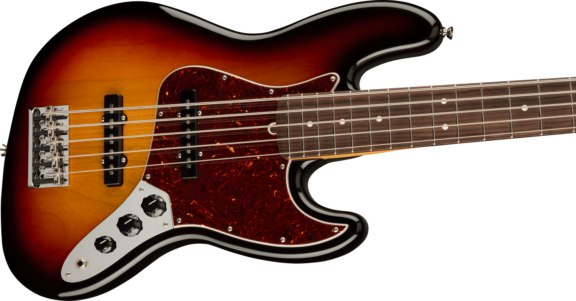 Am Pro II Jazz Bass V, 3-Color Sunburst, RW FB