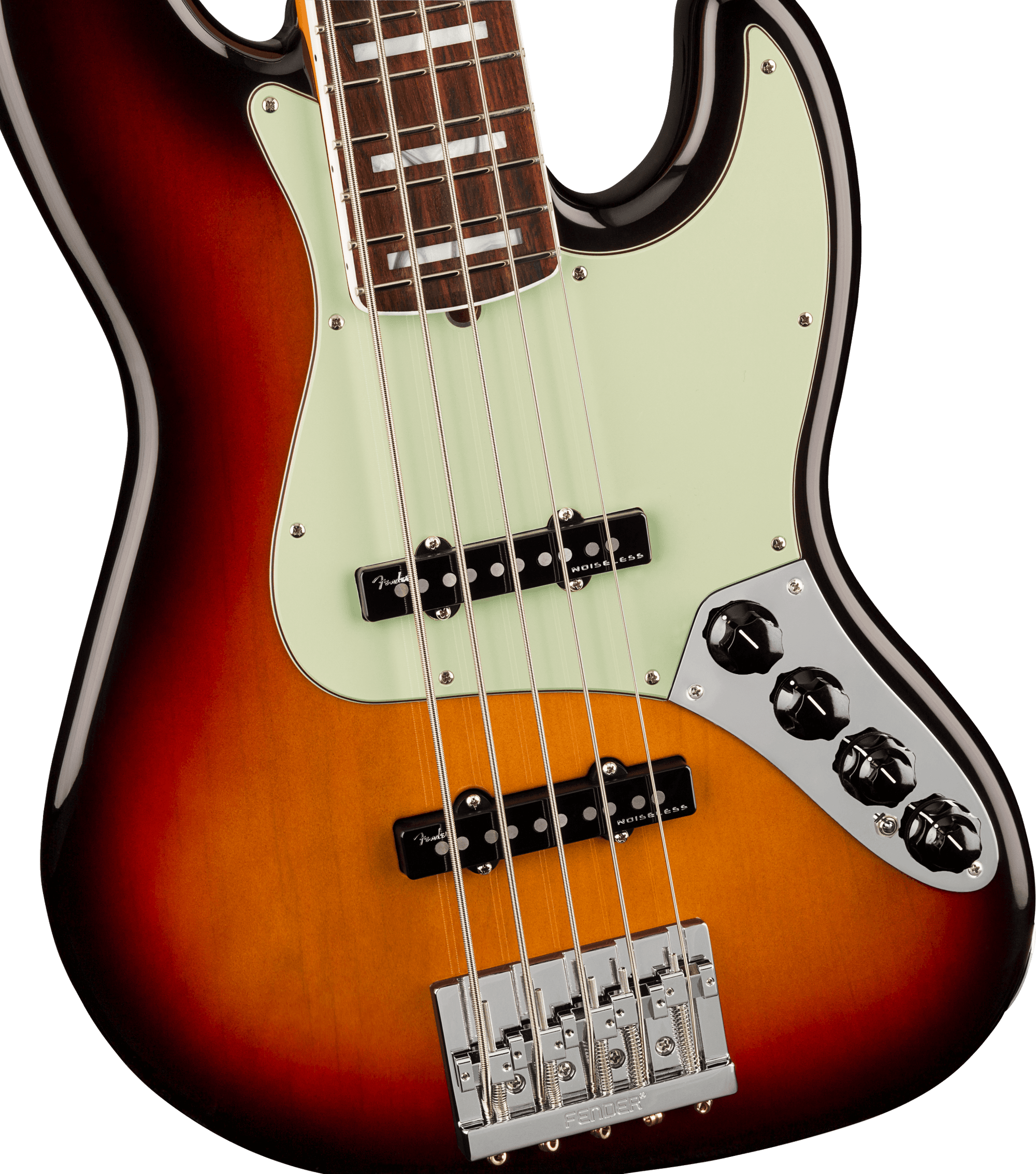 American Ultra Jazz Bass V, Rosewood Fingerboard, Ultraburst