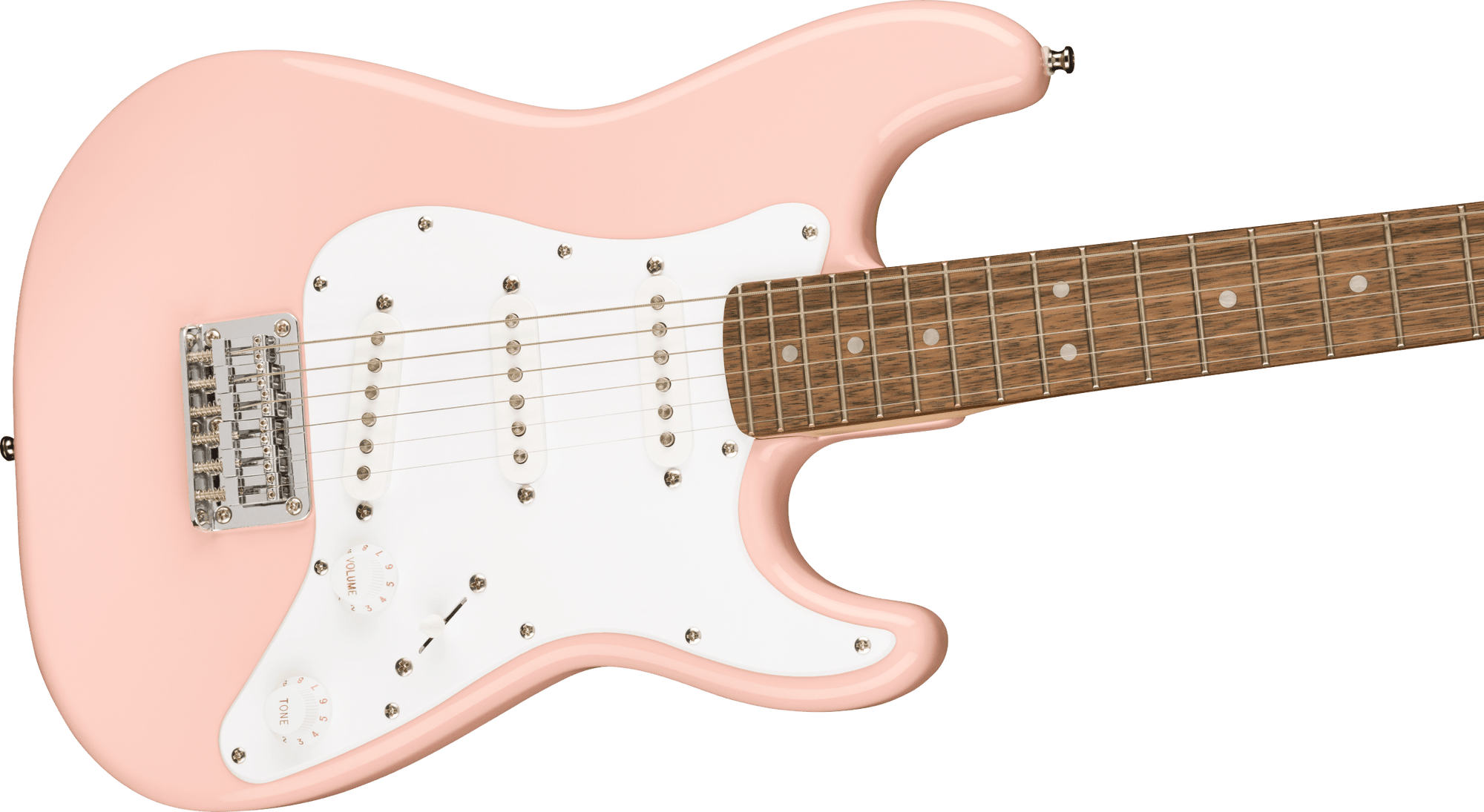 Mini Stratocaster, Laurel FB, Shell Pink