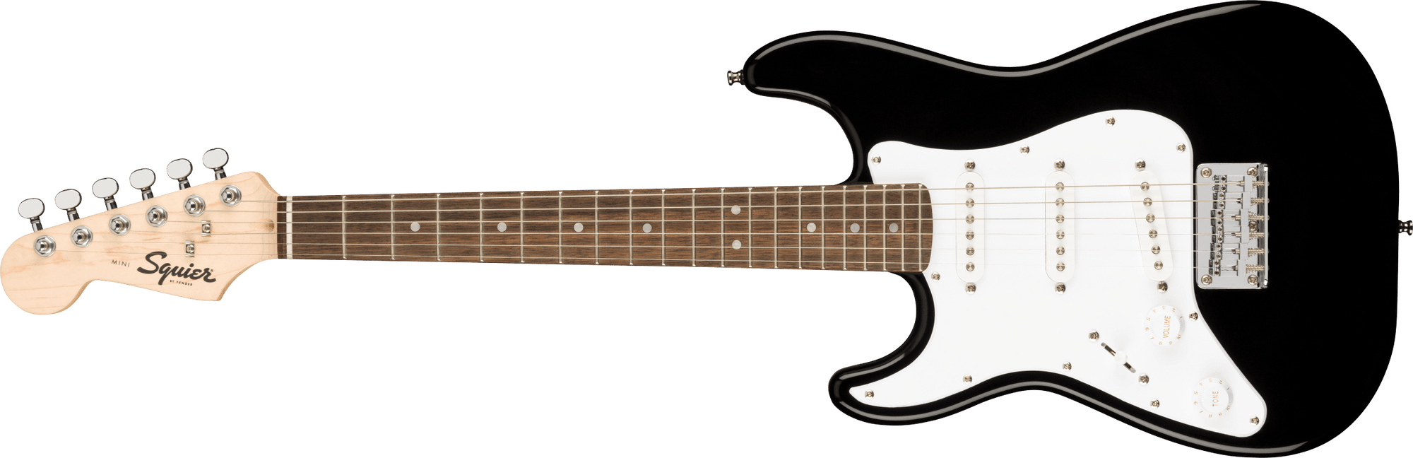 Mini Stratocaster Left-Handed, Laurel FB, Black