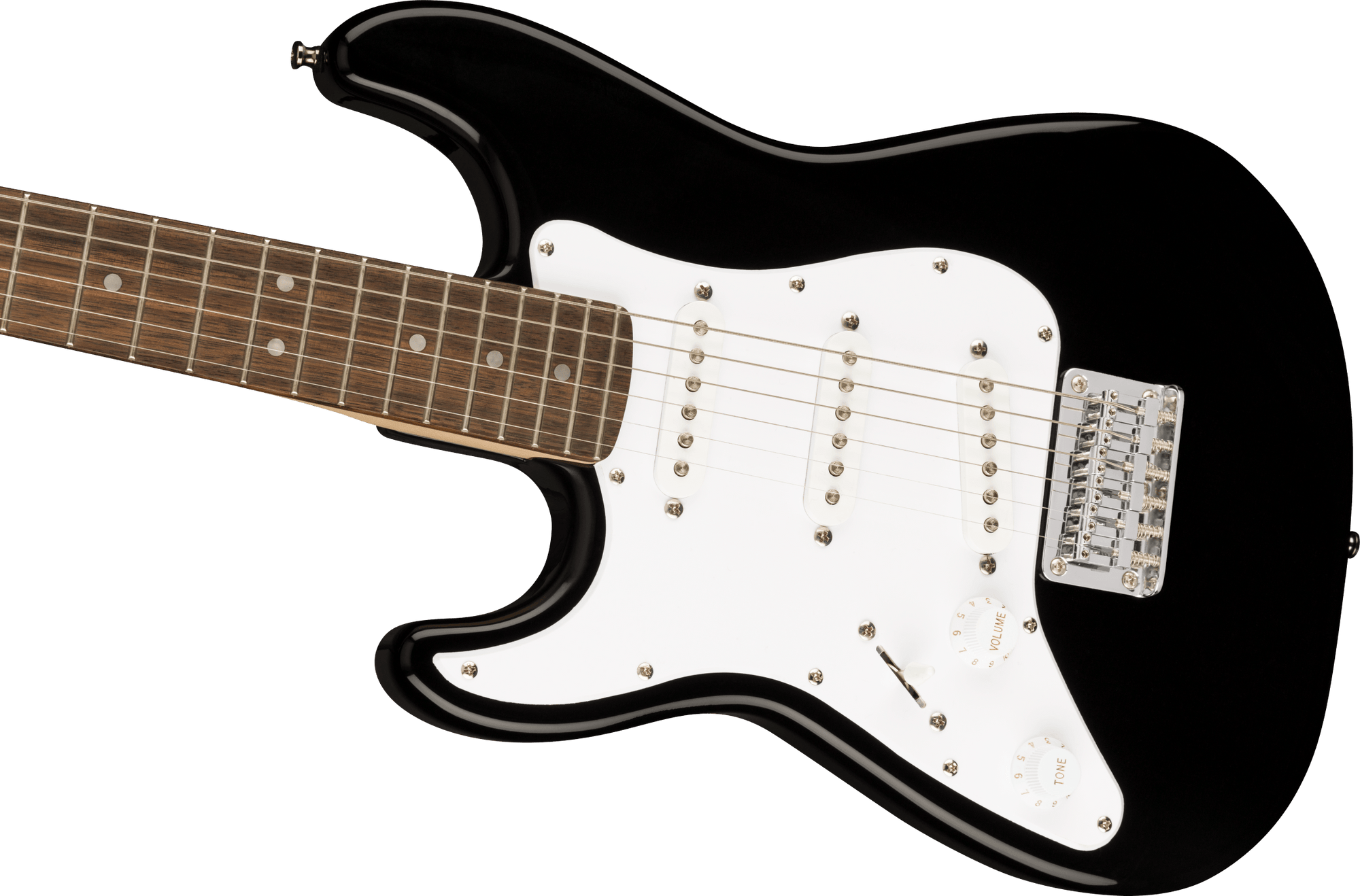 Mini Stratocaster Left-Handed, Laurel FB, Black