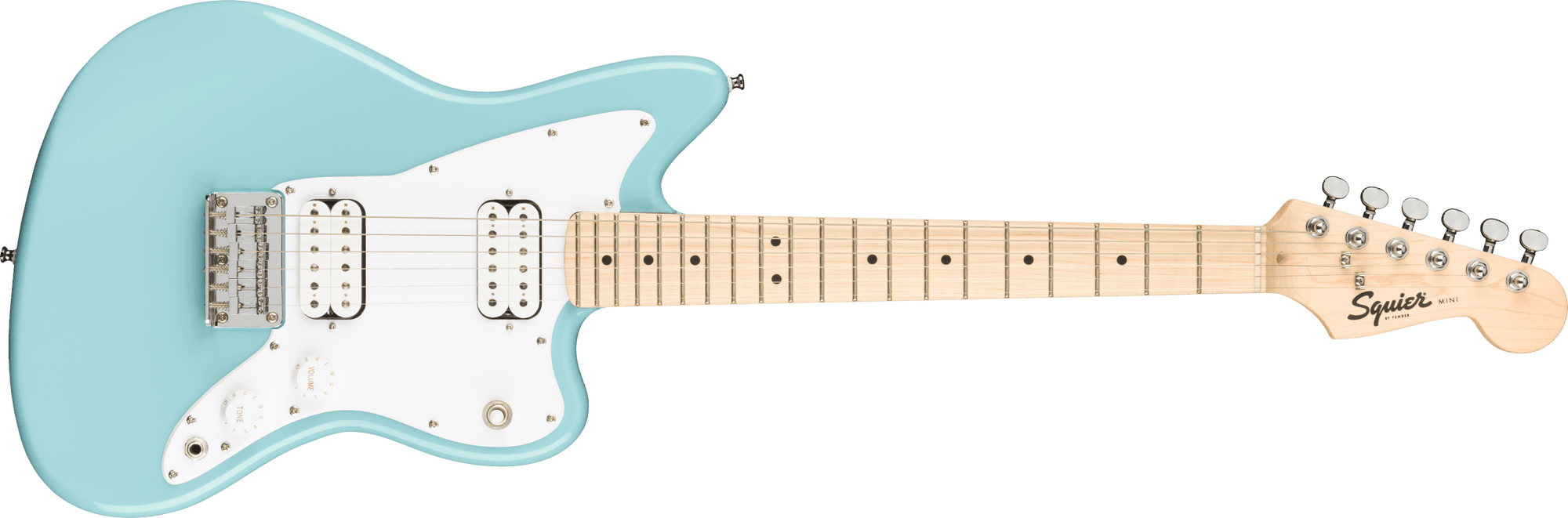 Mini Jazzmaster® HH, Maple FB, Daphne Blue