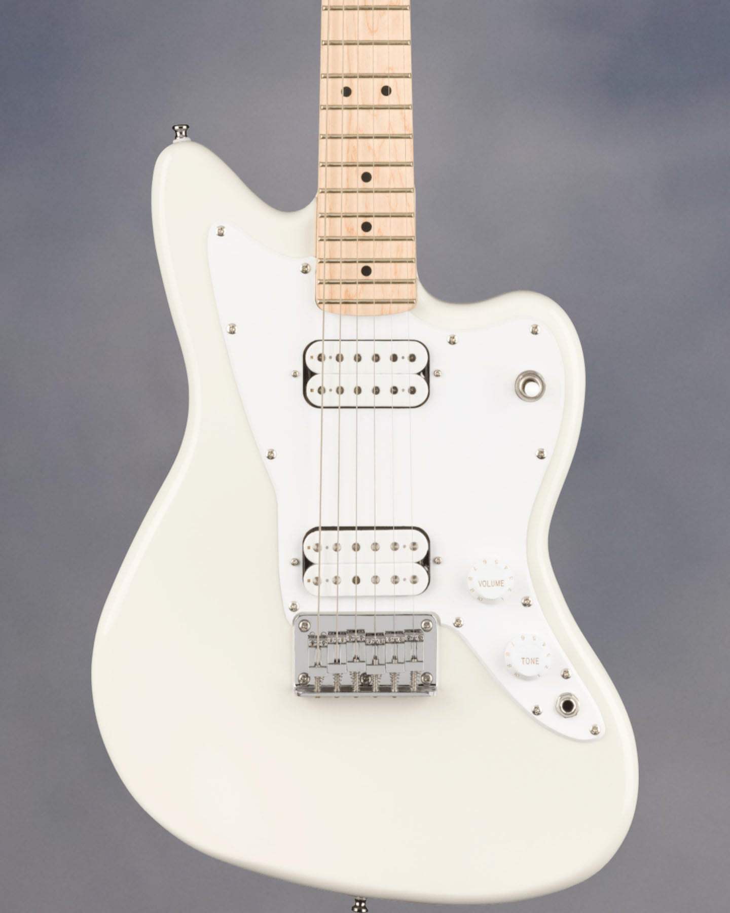 Mini Jazzmaster HH, Maple FB, Olympic White