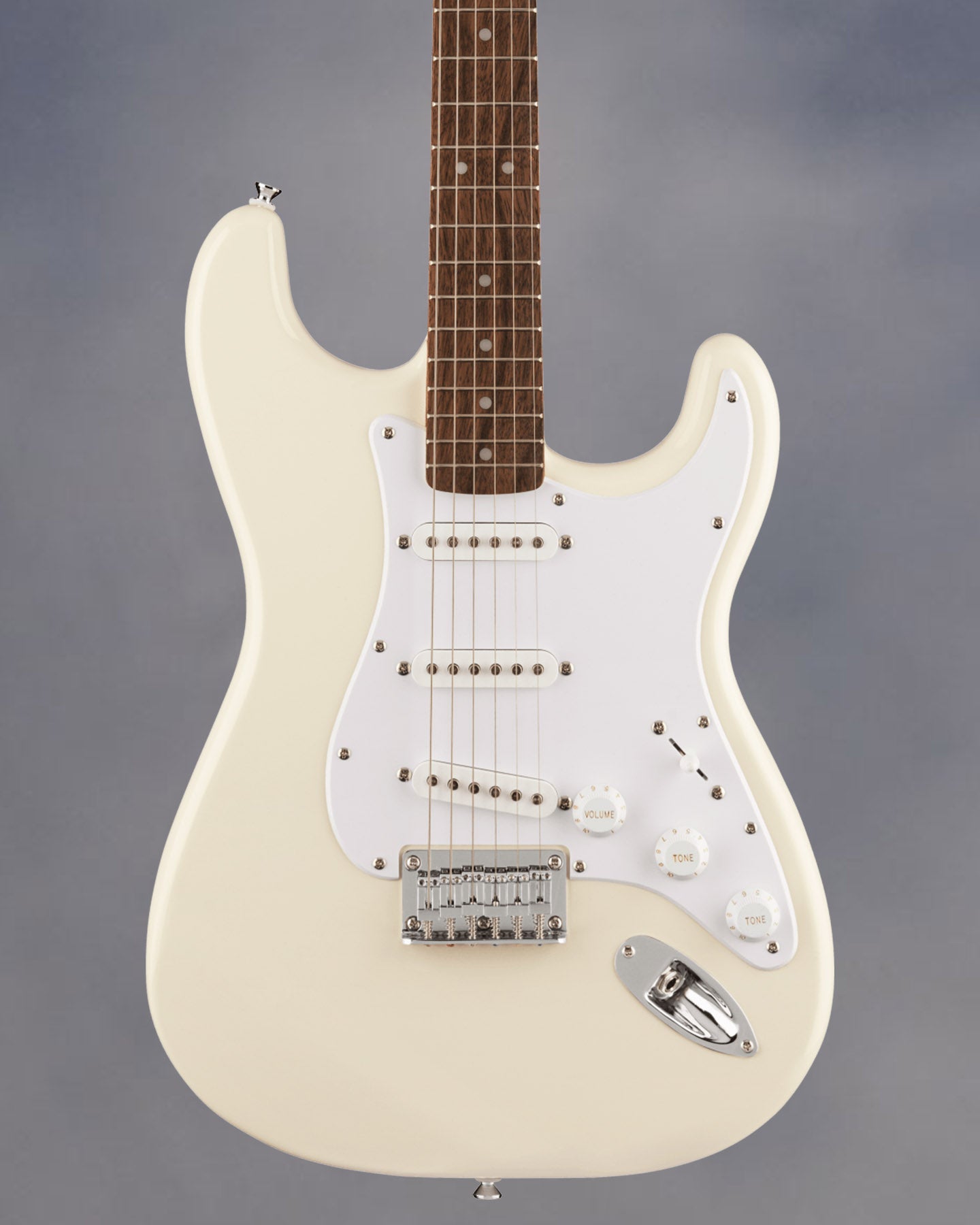 FSR Stratocaster HT Pack, White Pickguard, Olympic White, Frontman 10G - 120V