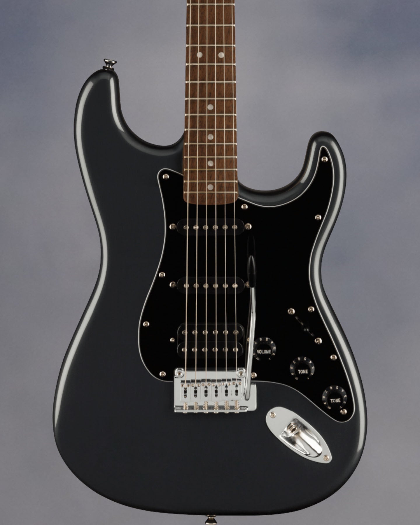 Affinity Series Stratocaster HSS Pack, Laurel Fingerboard, Charcoal Frost Metallic, Gig Bag, 15G V