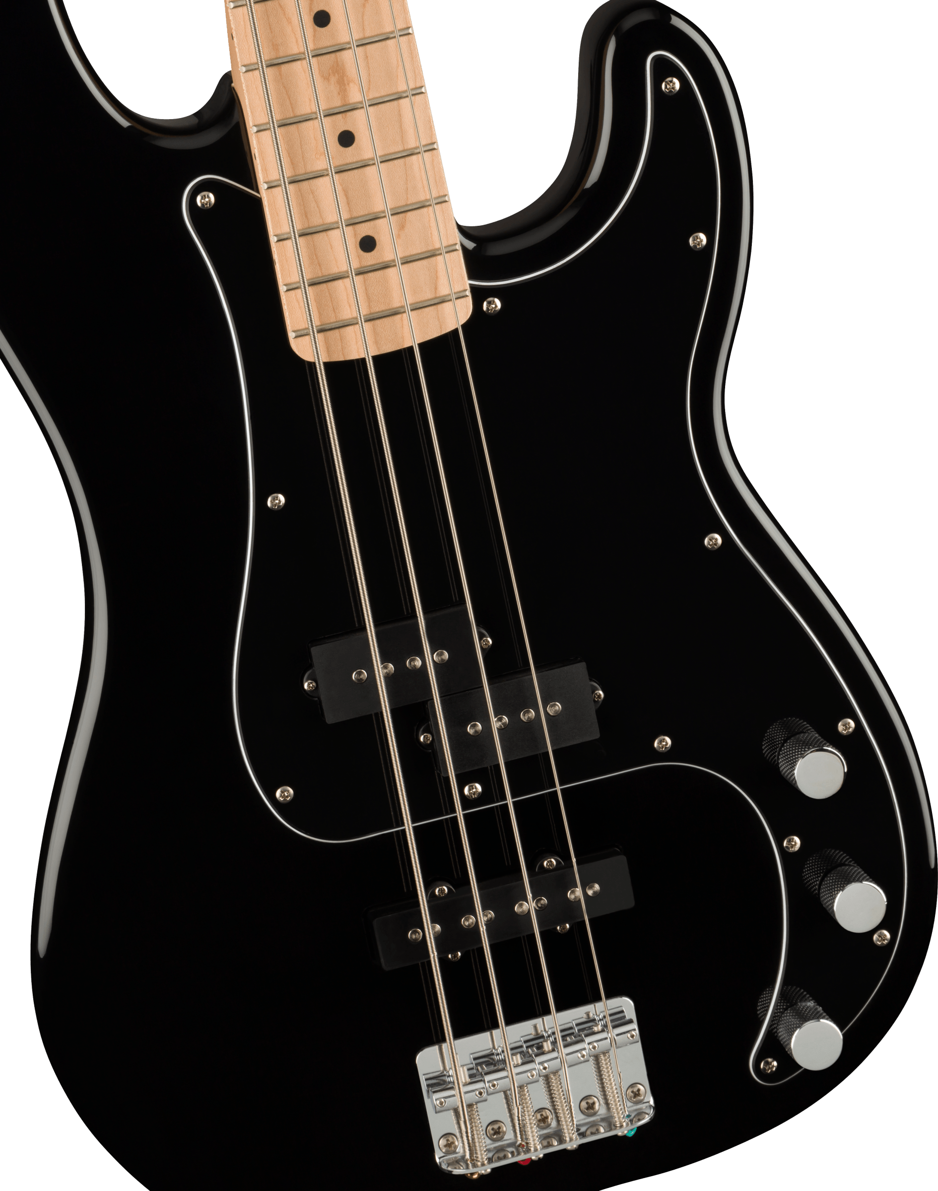 Affinity Series Precision Bass PJ Pack, Black, Maple FB, Gig Bag, Rumble 15