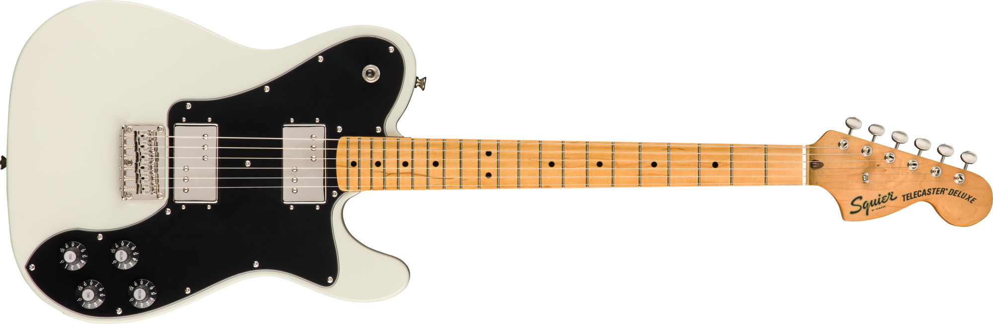 Classic Vibe '70s Tele DLX, Olympic White, Maple FB