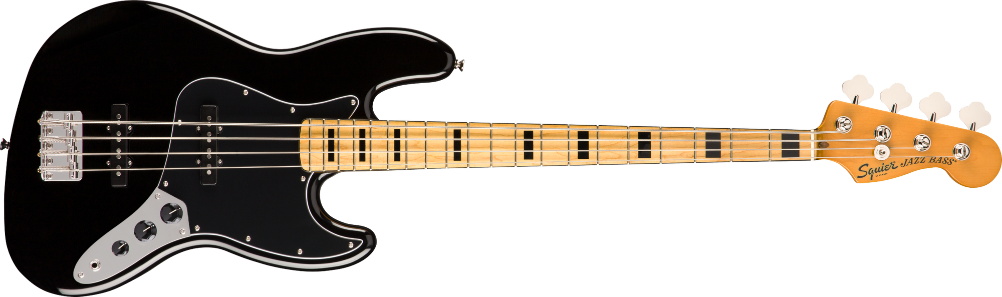 Classic Vibe '70s Jazz Bass, Black, Maple Fingerboard