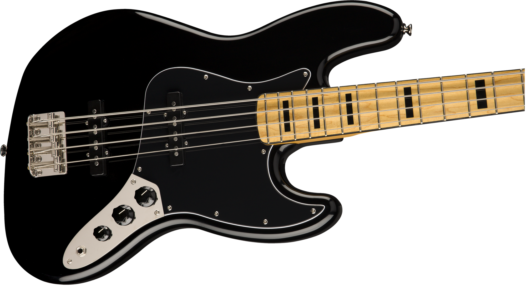 Classic Vibe '70s Jazz Bass, Black, Maple Fingerboard