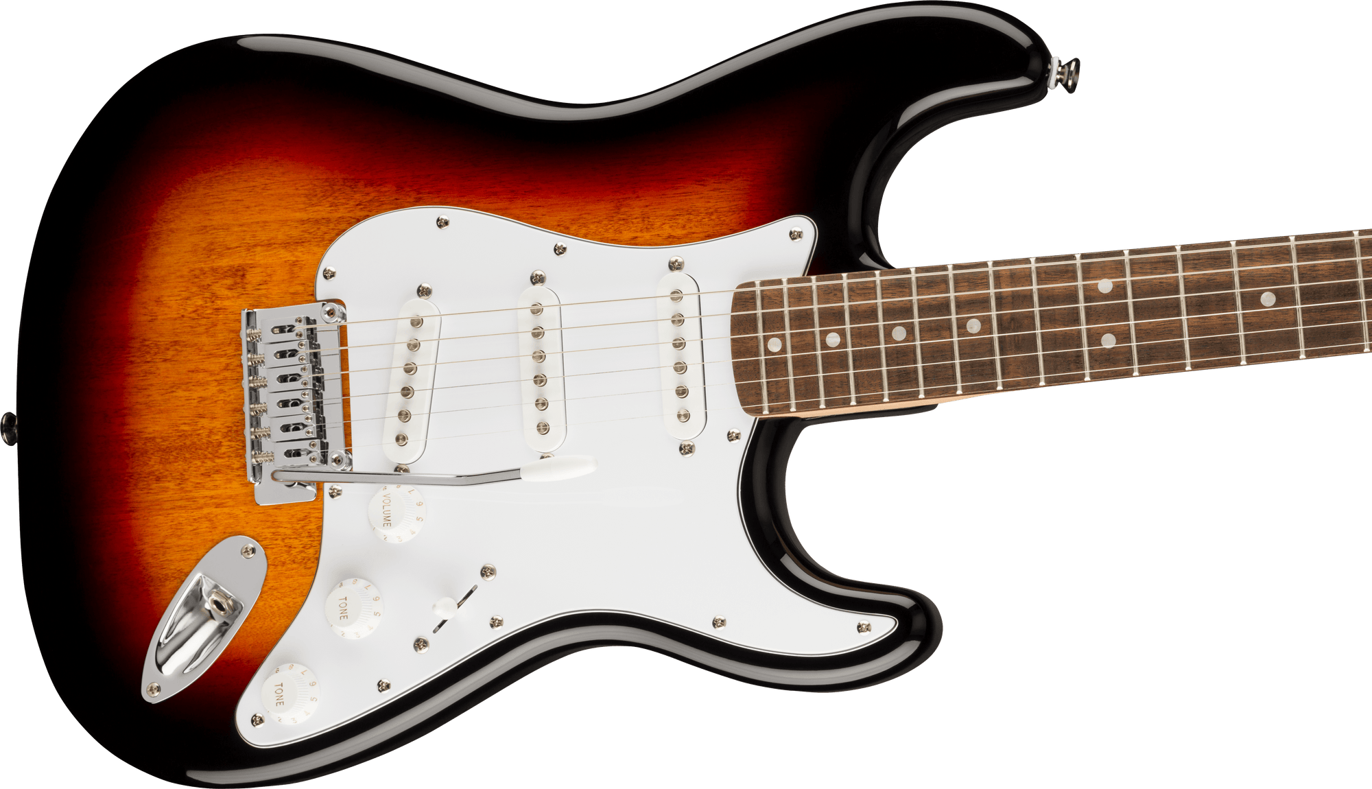 Affinity Series Stratocaster, 3-Color Sunburst, Laurel Fingerboard, White Pickguard