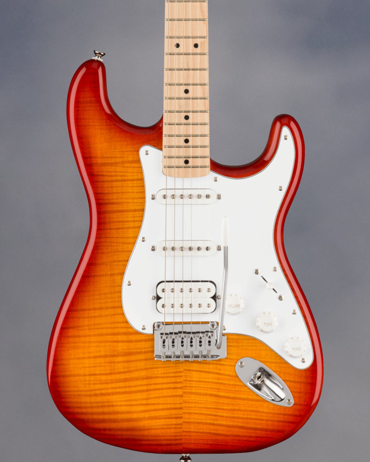 Affinity Series Stratocaster FMT HSS, Sienna Sunburst, Maple Fingerboard, White Pickguard