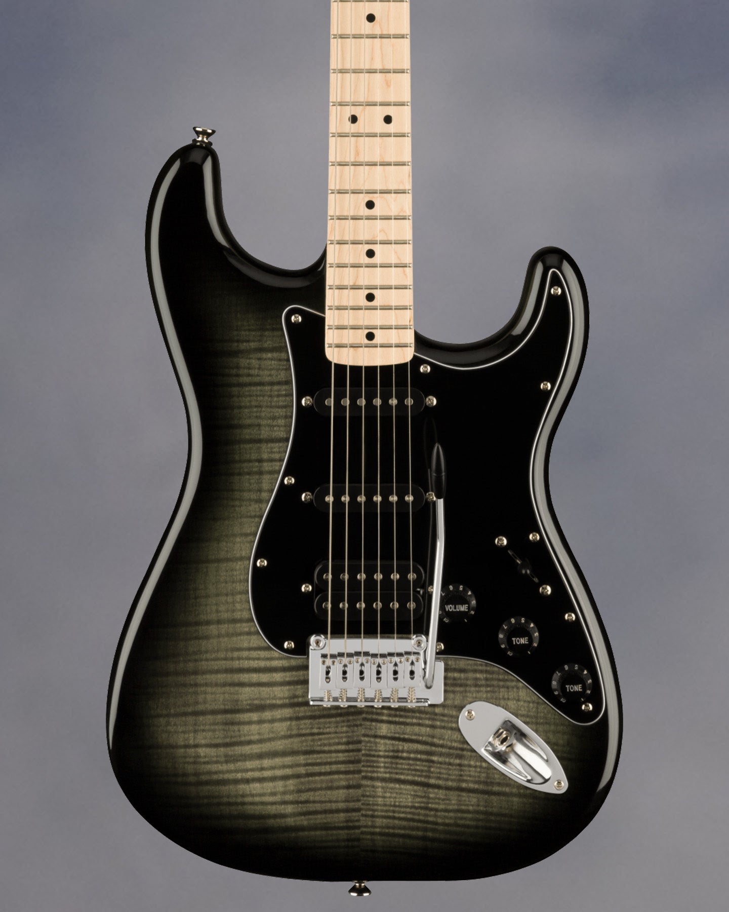 Affinity Series Stratocaster FMT HSS, Maple Fingerboard, Black Pickguard, Black Burst