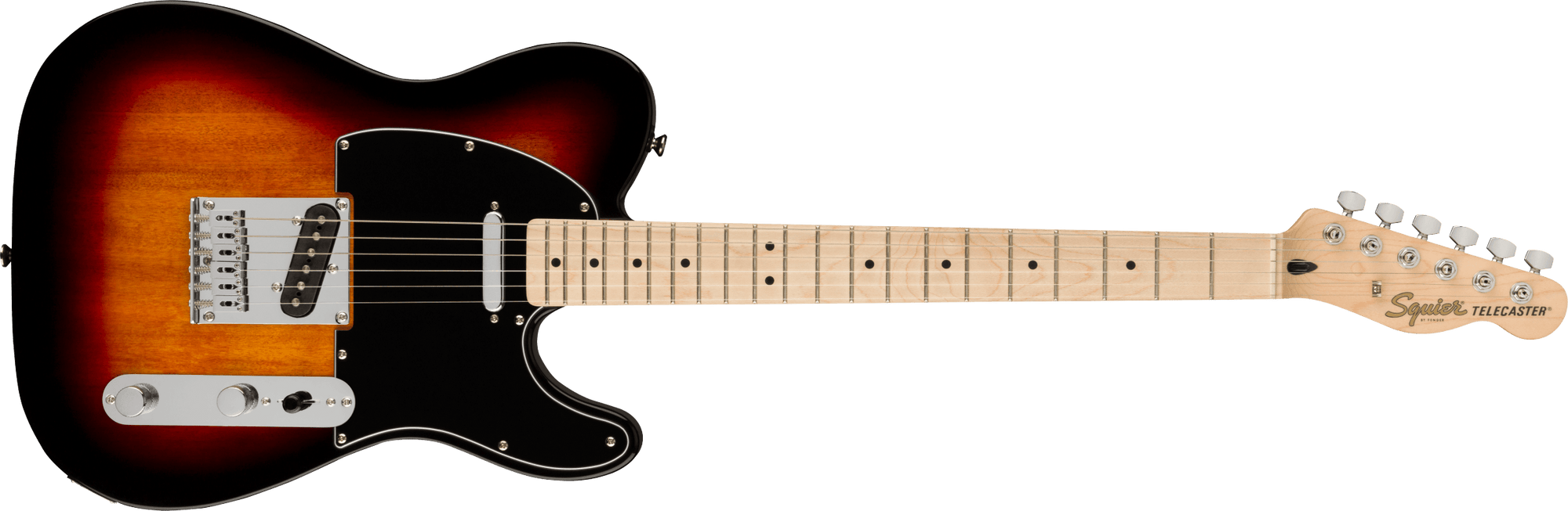 Affinity Series Telecaster, 3-Color Sunburst , Maple Fingerboard, Black Pickguard