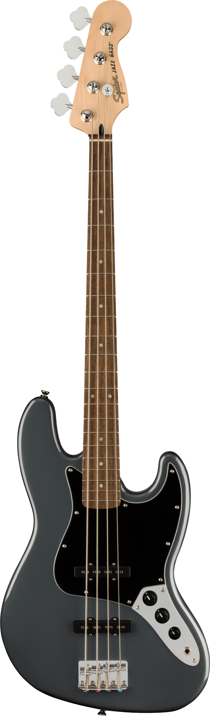 Affinity Series Jazz Bass, Charcoal Frost Metallic, Laurel Fingerboard, Black Pickguard