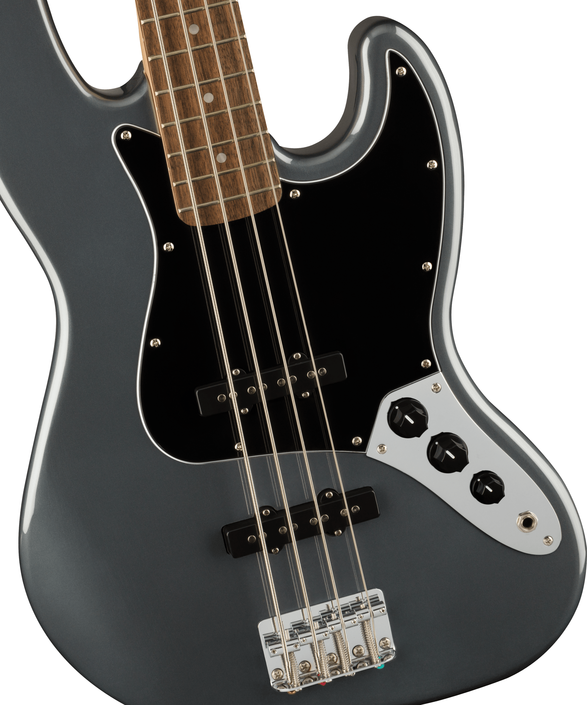 Affinity Series Jazz Bass, Charcoal Frost Metallic, Laurel Fingerboard, Black Pickguard