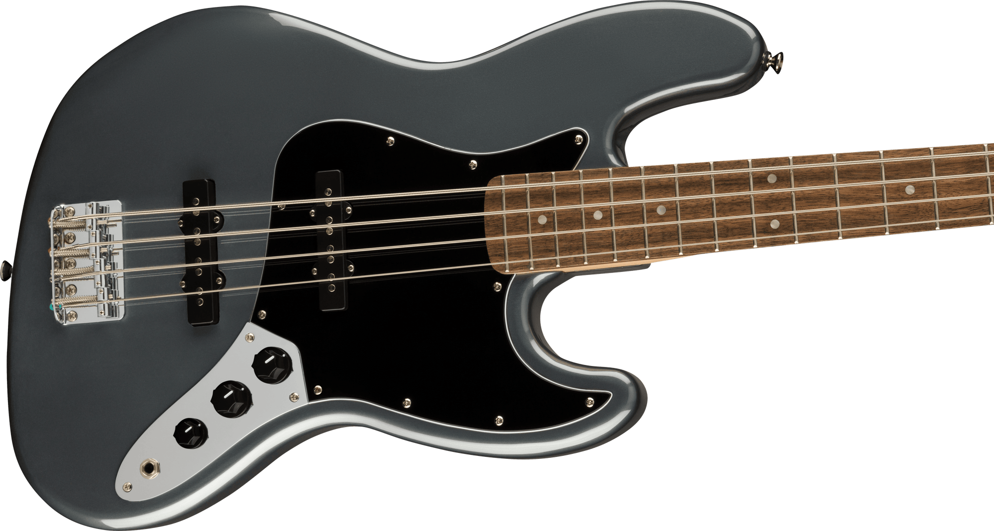 Affinity Series Jazz Bass, Charcoal Frost Metallic, Laurel Fingerboard, Black Pickguard