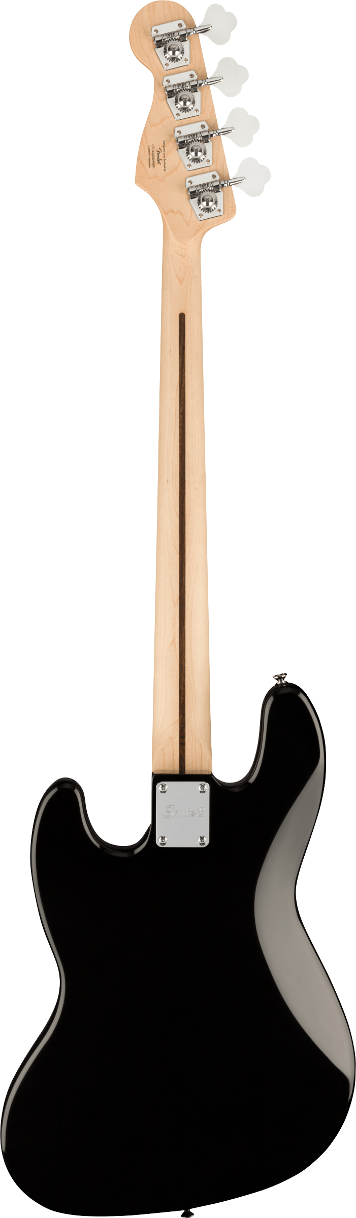 Affinity Series Jazz Bass, Black, Maple Fingerboard, Black Pickguard