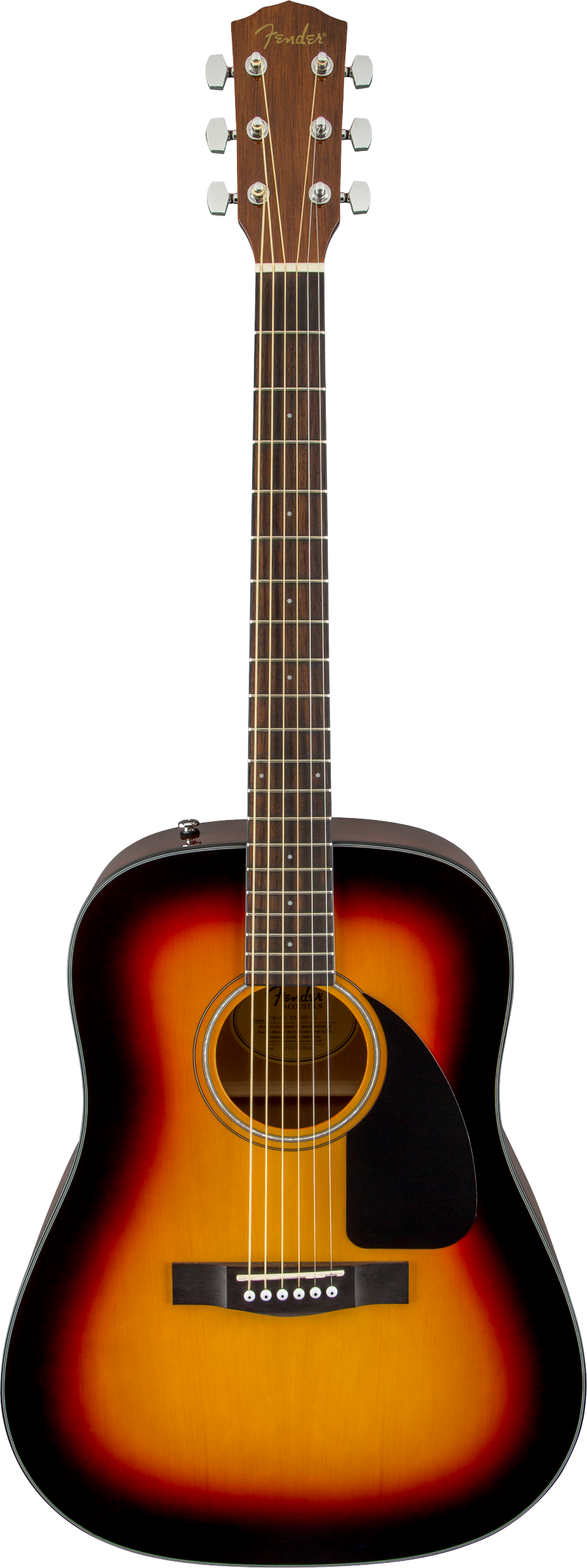 CD-60 Dreadnought V3 w/Case, Sunburst, Walnut FB