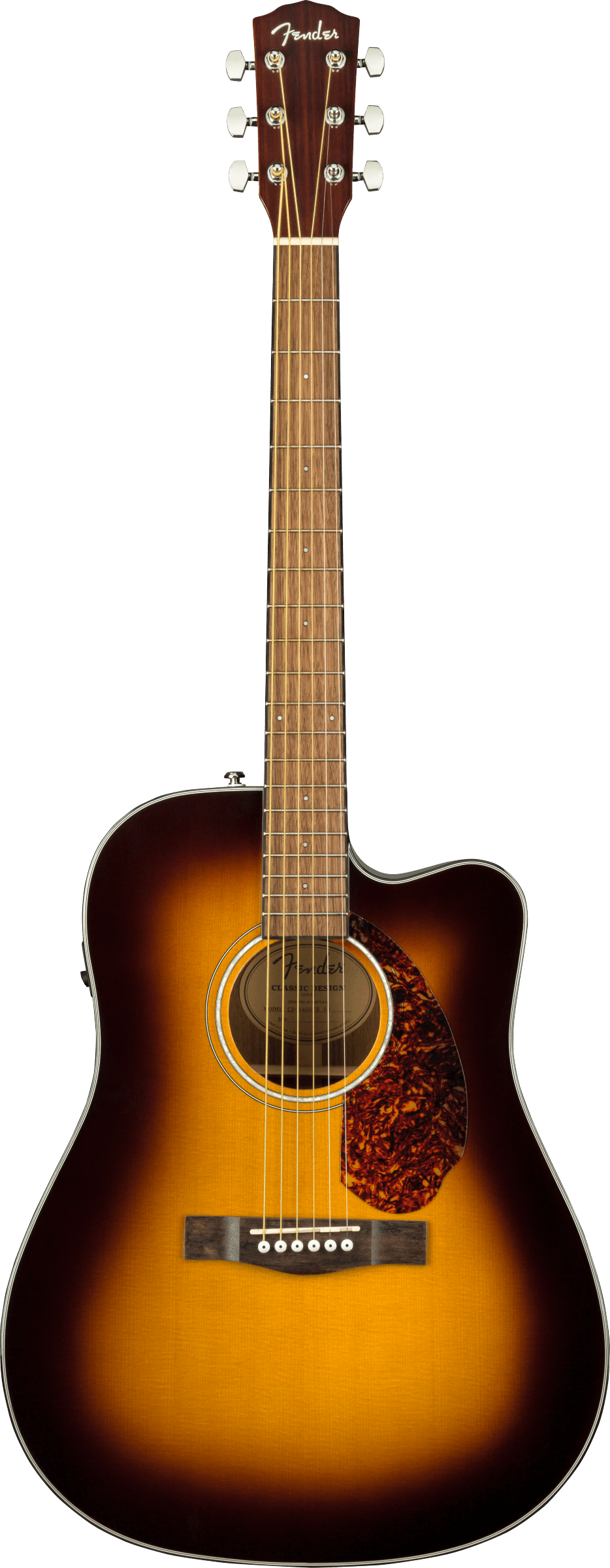 CD-140SCE Dreadnought, Walnut Fingerboard, Sunburst w/case