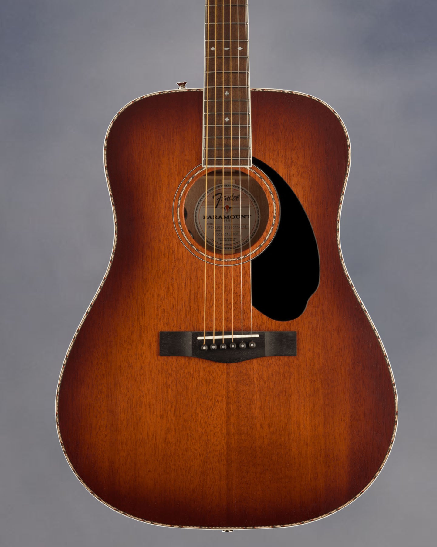 PD-220E Dreadnought, All Mahogany, Ovangkol Fingerboard, Aged Cognac Burst