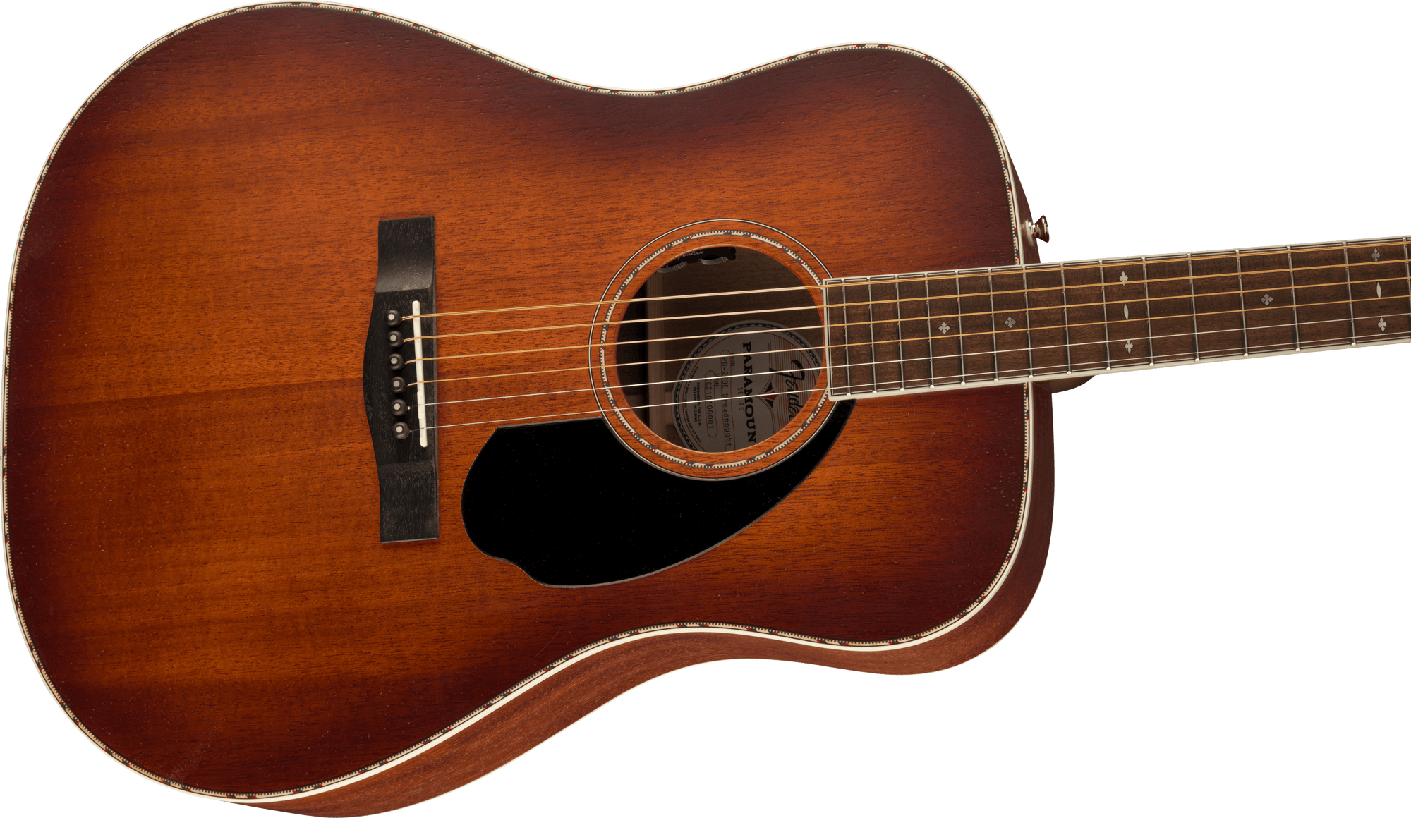 PD-220E Dreadnought, All Mahogany, Ovangkol Fingerboard, Aged Cognac Burst