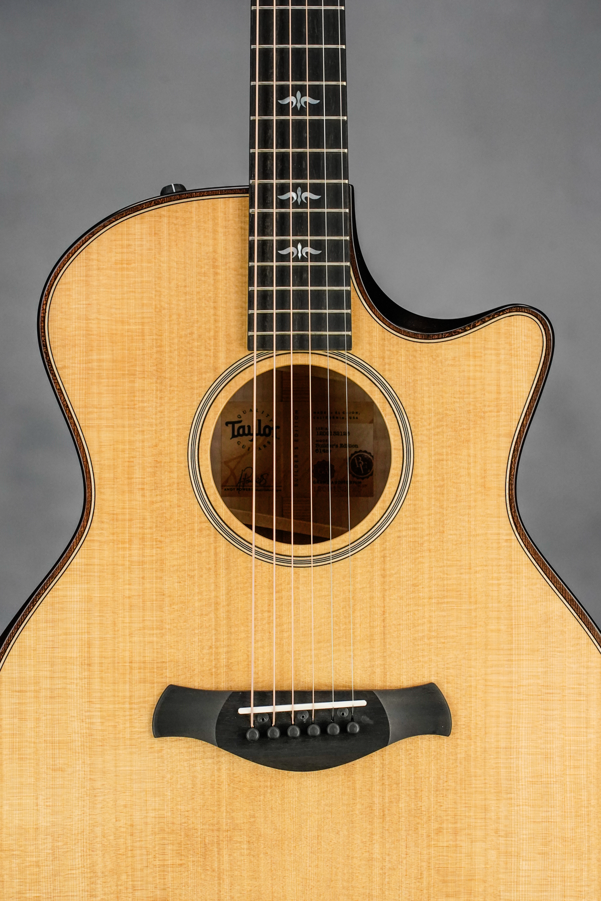 614ce Builders Edition Acoustic Guitar, Natural Top