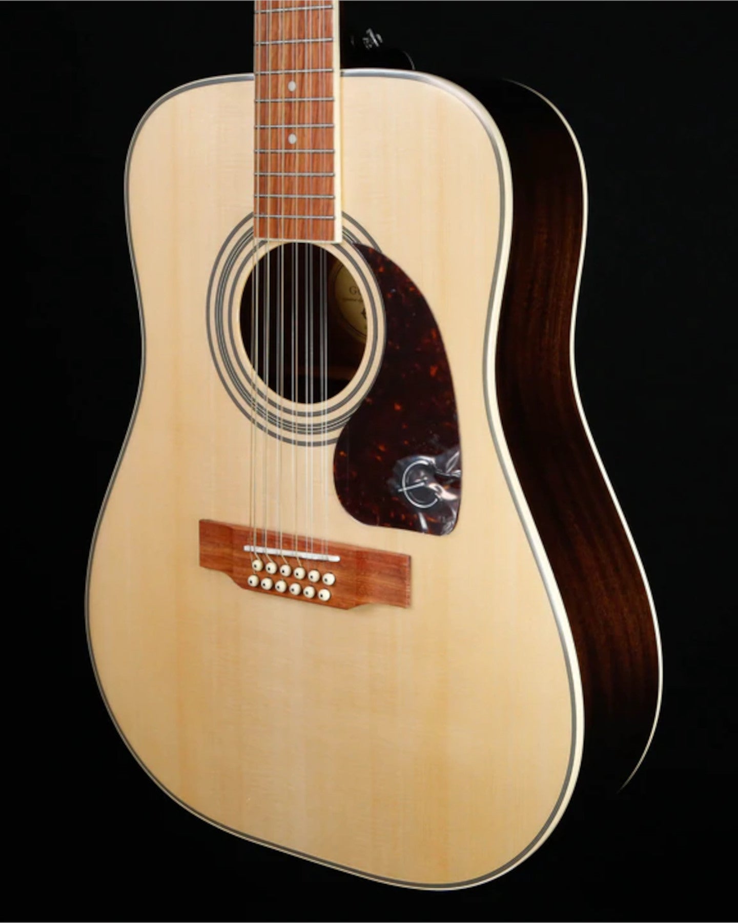 EA2TNACH1 DR-212 Acoustic Guitar w/ Chrome HW, Natural