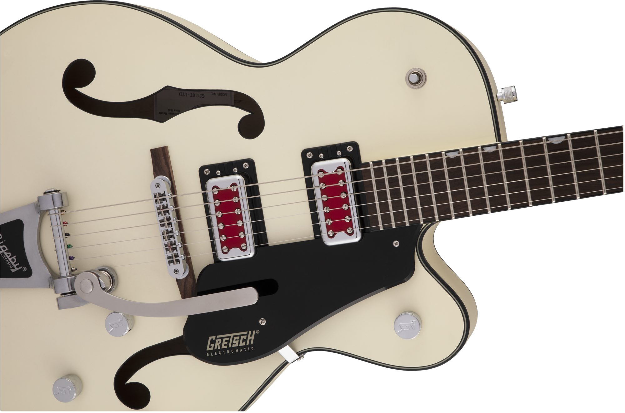 G5410T Electromatic "Rat Rod", Matte Vintage White, Hollow Body Single-Cut with Bigsby, RW FB