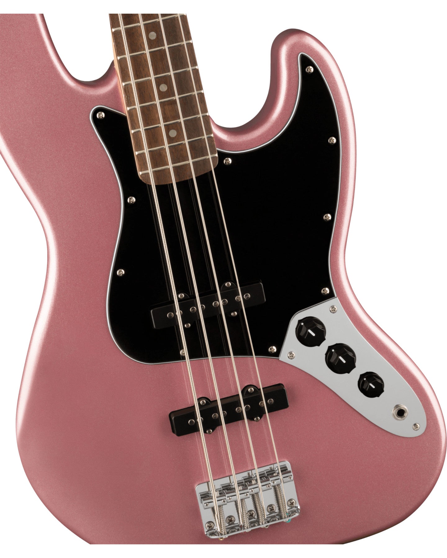 Affinity Series Jazz Bass, Laurel Fingerboard, Black Pickguard, Burgundy Mist