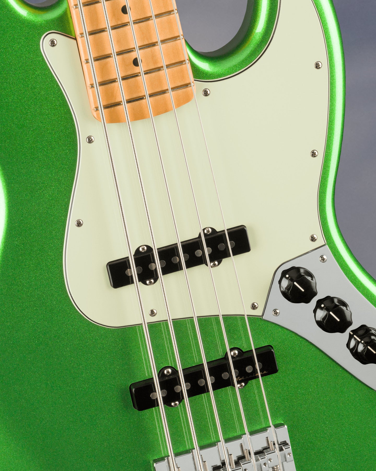 Player Plus Jazz Bass V, Maple Fingerboard, Cosmic Jade